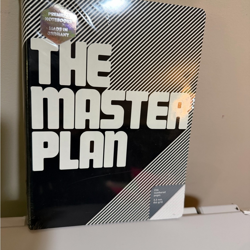 The Master Plan Black and White Notebook
